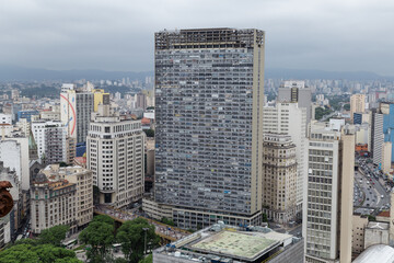 Fototapeta premium Vista panorâmica do centro da cidade de São Paulo