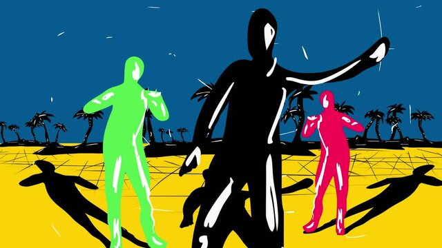 Music dance animation