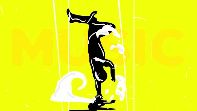 Music dance animation