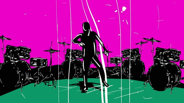 Music dance animation