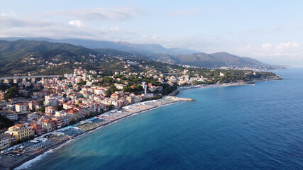 The small coastal town Celle Ligure