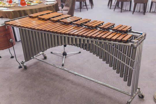 Closeup shooting of my marimba made of rosewood.