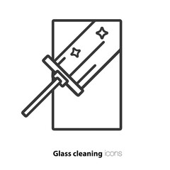 Glass cleaning icon