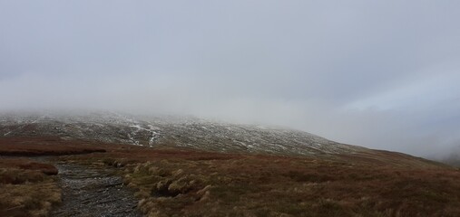 fog in the mountains