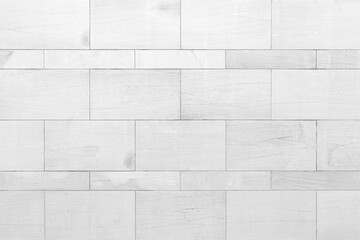 White granite building exterior wall tile pattern and background seamless - 436266874