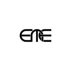 eme letter original monogram logo design