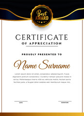 certificate of completion template vector