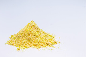 pure sulfur powder, used in medicine, or fertilizer or fungicide - obrazy, fototapety, plakaty