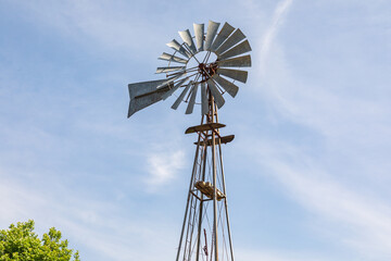 Wind mill in the Texas hill country.