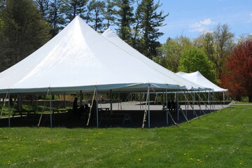 large white events or entertainment tent