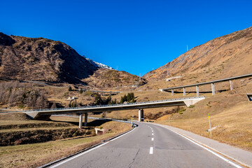 Road to the St Gotthard Pass - Switzerland