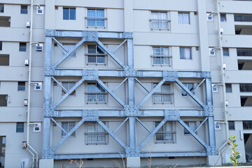 耐震補強をした建物