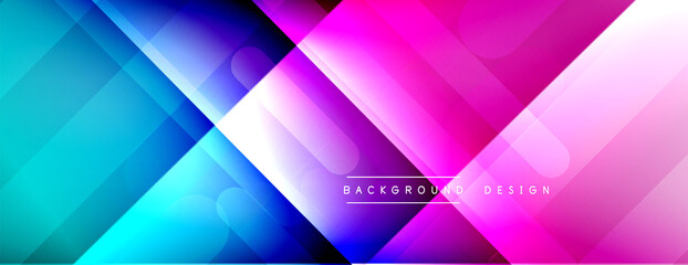 Obraz premium Dynamic lines abstract background. 3D shadow effects and fluid gradients. Modern overlapping forms