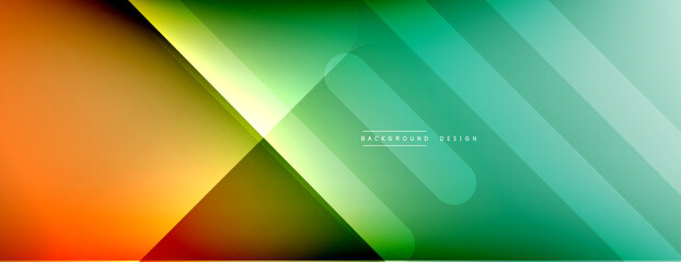 Dynamic lines abstract background. 3D shadow effects and fluid gradients. Modern overlapping forms