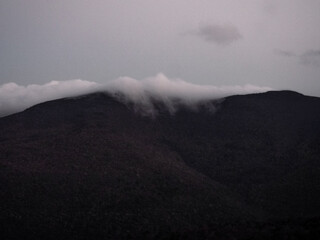 Mountain Summit at Dusk Sundown