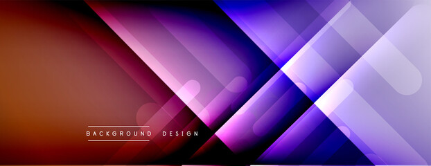 Dynamic lines abstract background. 3D shadow effects and fluid gradients. Modern overlapping forms
