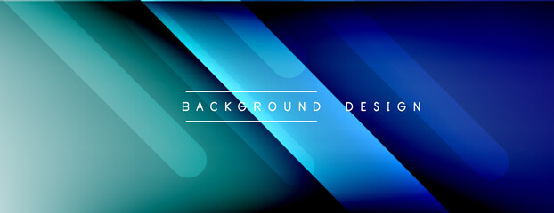 Fototapeta premium Dynamic lines abstract background. 3D shadow effects and fluid gradients. Modern overlapping forms