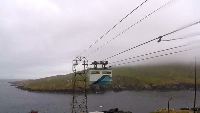 Cable car to Dursey Island in the south-west of Ireland