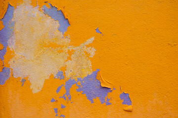 The orange house siding has been broken since it was made for a long time and used substandard materials