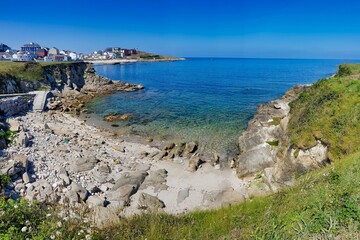 coast of mediterranean sea, photo as a background