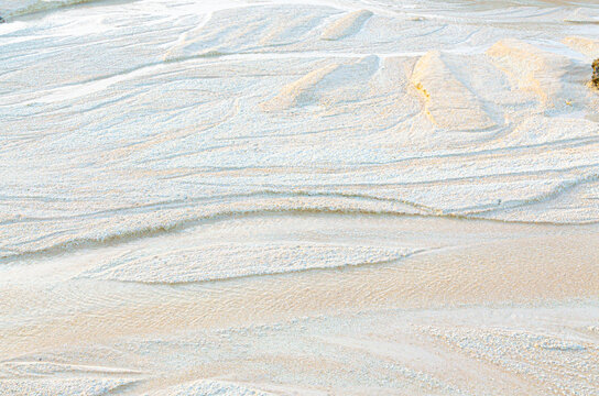 Sandy beach at low tide