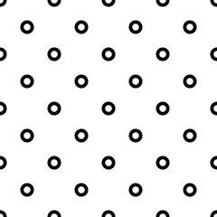 Seamless pattern. Vector geometric background. Staggered circles.