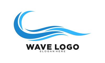 Sea wave elegant logo