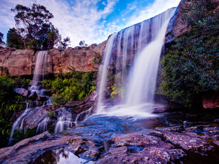 Maddens Falls under Blue Sky in Dharawal National Park