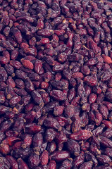 Dry rosehip berries.