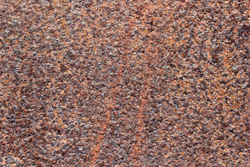 Rust texture on old metal sheet background.
