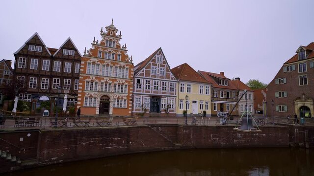 Famous historic city of Stade in Northern Germany - travel photography