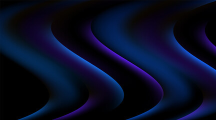 Blue and Purple gradient abstract curve background