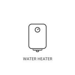 Water heater outline vector icon for your web mobile app logo design