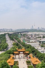 Ancient Yellow Crane Tower in Wuhan, Hubei, China.