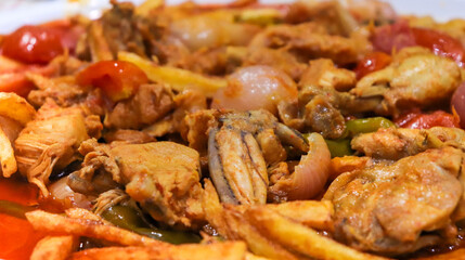 chicken qarai with vegetables