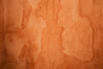 Cement Colored Loft Texture Background. Red Brick Color. Empty Paint Plastered Concrete Wall Surface. Vintage Retro Style