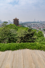 Ancient Yellow Crane Tower in Wuhan, Hubei, China.