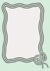 Abstract delicate unusual frame for photos, presentations.