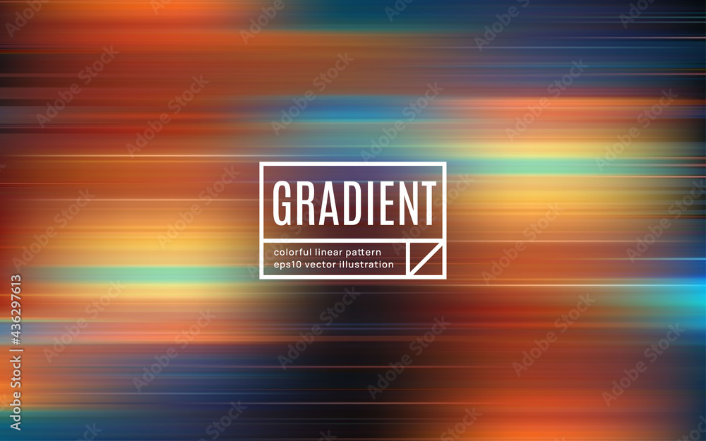 Aufkleber motion gradient pattern. blurred colors vector background.