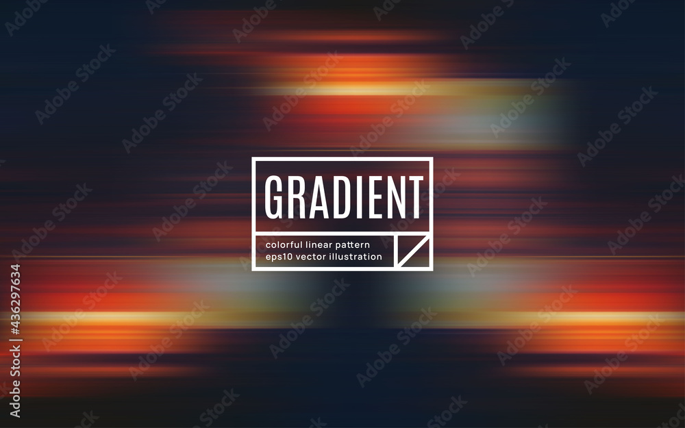 Poster motion gradient pattern. blurred colors vector background.