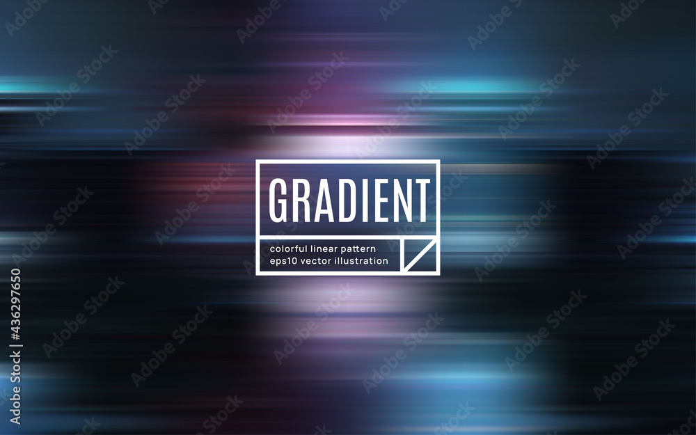 Poster motion gradient pattern. blurred colors vector background.