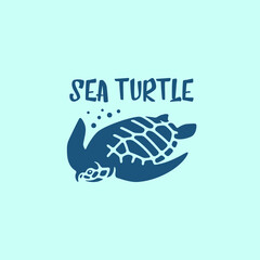 Sea turtle logo