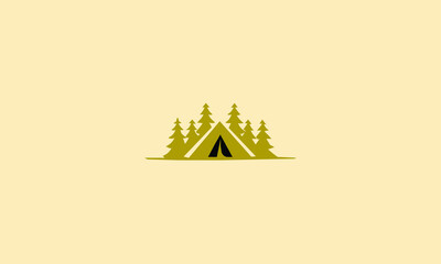 Camping  logo design vector illustration