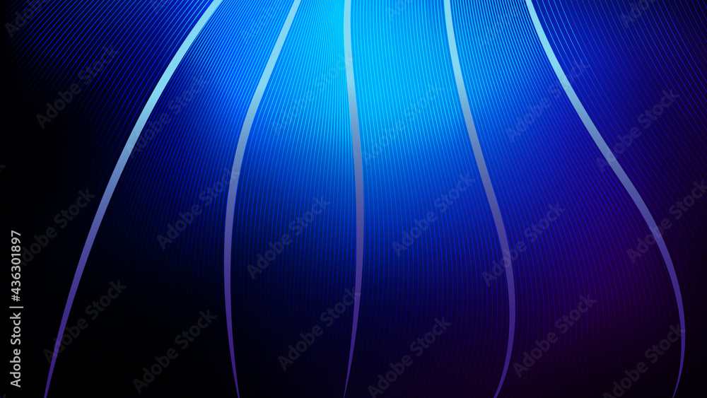 Poster abstract gradient background with blue lines. tech modern backdrop. vector illustration