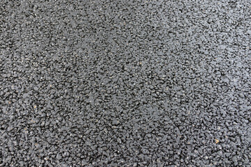 new asphalt. fresh road paving. road bed. road.