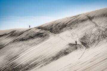 Le Monde vu depuis la dune du Pilat 