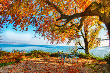 Romantischer Herbstblick