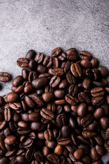 Texture of coffee beans. Coffee bean
