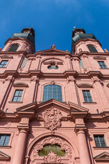 Fototapeta premium Towers of the Peterskirche church in Mainz, Germany