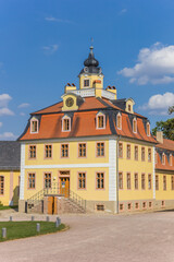 Fototapeta na wymiar House with tower at the Belvedere castle in Weimar, Germany